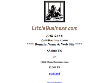 Tablet Screenshot of littlebusiness.com